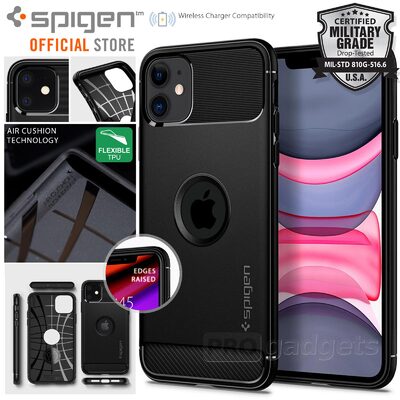 Ốp iPhone 11/11 Pro/11 Pro Max Spigen Rugged Armor - Hàng Chính Hãng