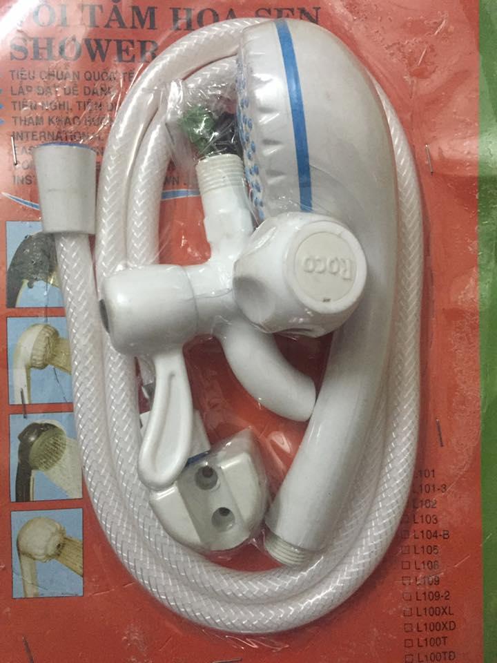 Bộ củ sen 902C + vòi sen + dây sen + cài sen