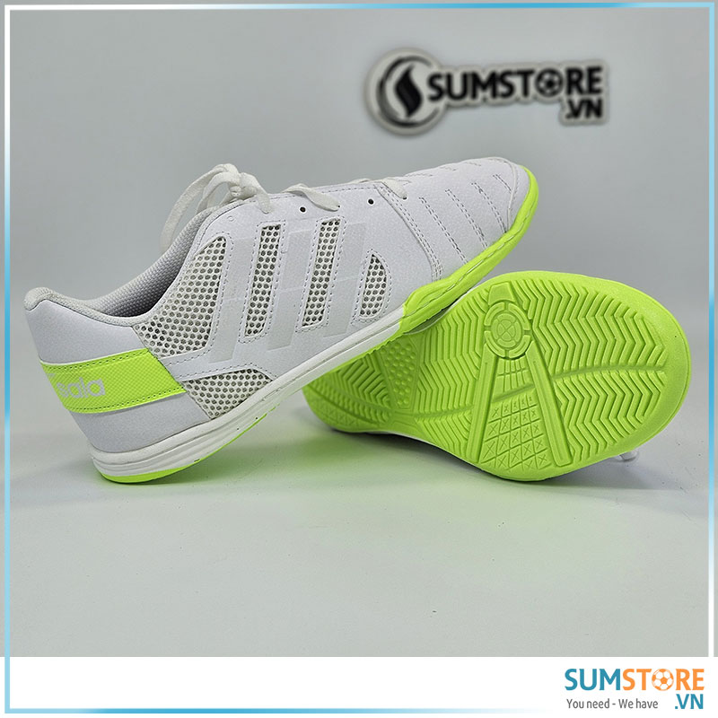 Giày Thể Thao Đá Banh Đế Bằng Winbro Sala Trắng - Sân Đế IC Cho Sân Futsal Và Cỏ nhân tạo đã may ful
