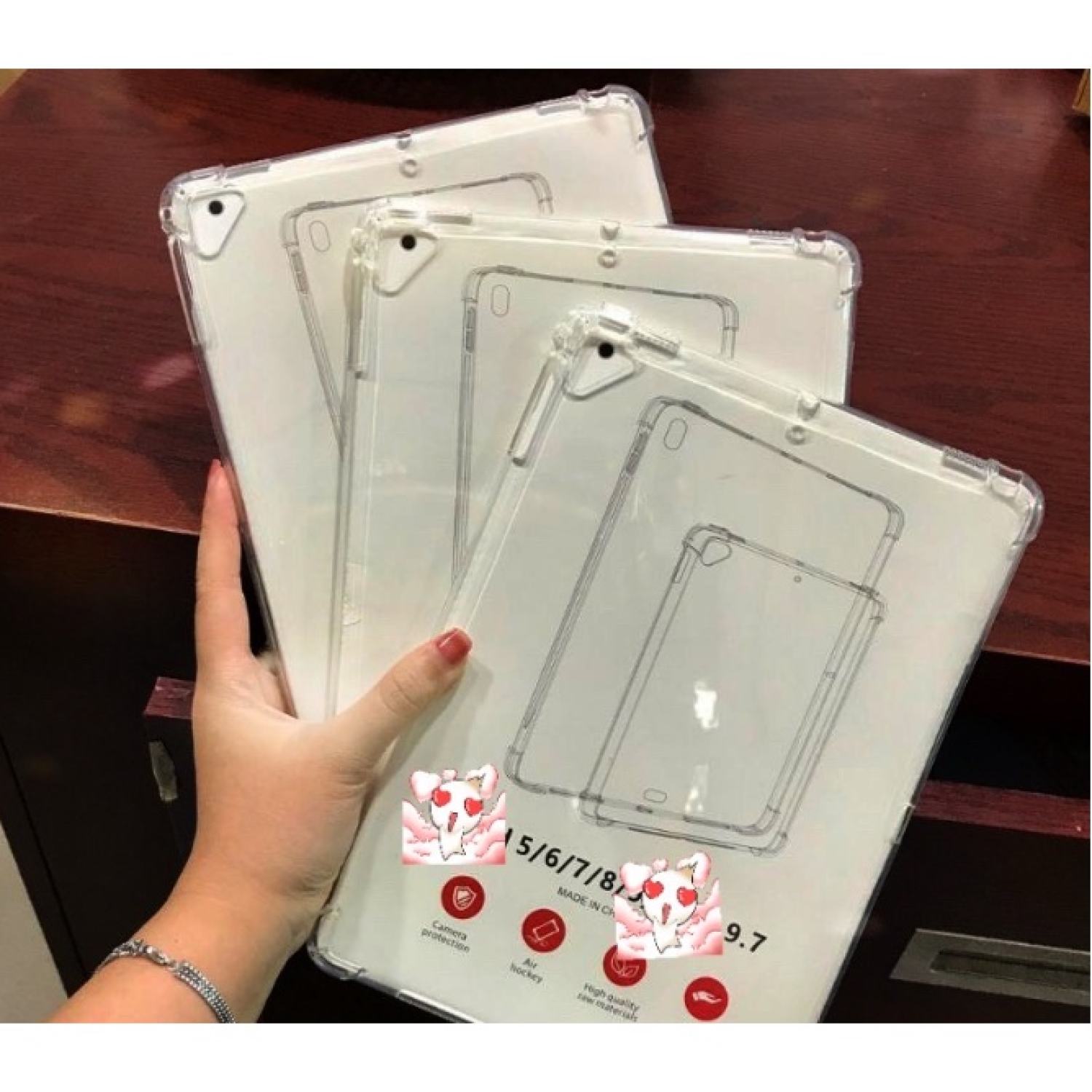 Ốp dẻo trong chống sốc ipad mini 6,2,3,4,5, air, air 2, air 3, air 4 gen 5, gen 6, gen 7, gen 8, pro 11 2020,18, pro10.5