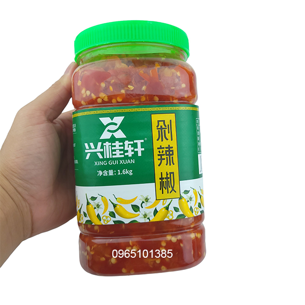 Sốt ớt băm  1,6kg