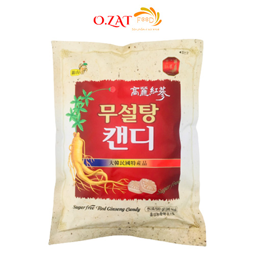 Kẹo Hồng Sâm không đường Hàn Quốc 500g