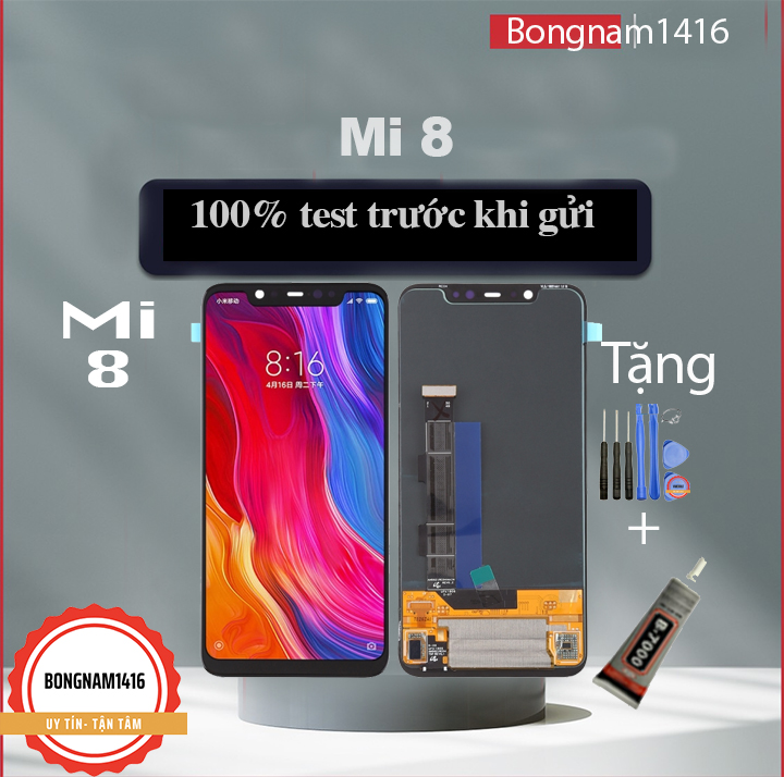 Màn hình xiaomi mi 8 / mi8 tặng bộ sửa và keo dán b7000.