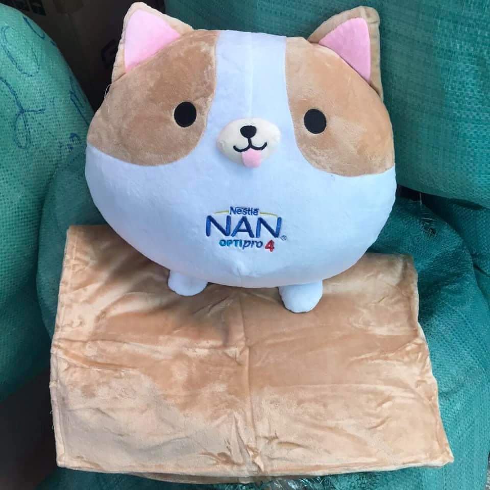 Bộ mền gối Cún con Quà tặng sữa Nan