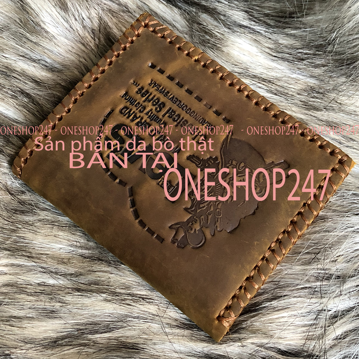 [HCM]Bóp nam Ví nam đứng DA BÒ THẬT 100%. Nguyên miếng để vừa giấy tờ có khóa kéo ONESHOP247