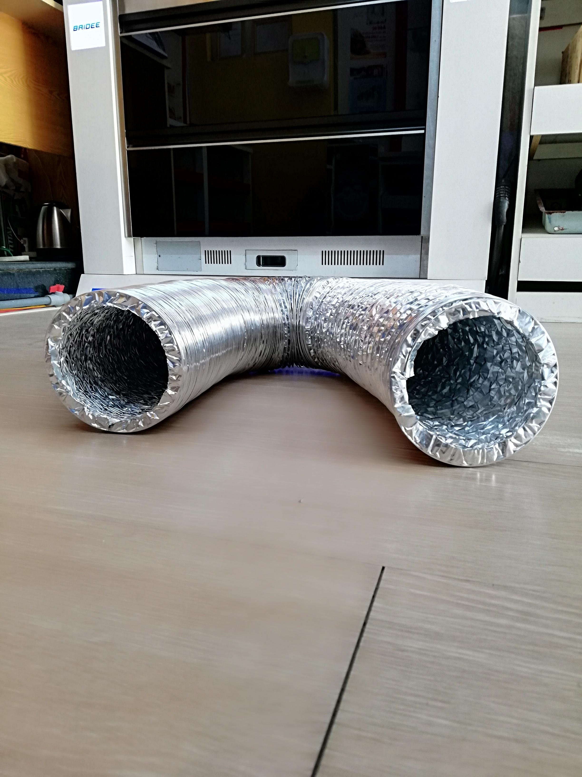 [HCM]Ống bạc máy hút mùi D125mm x 1m
