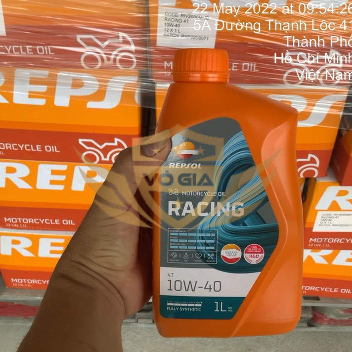 [HCM](Hàng Nhập Khẩu) Nhớt Repsol Racing 10w40 - Nhớt 100% tổng hợp cho xe số cao cấp