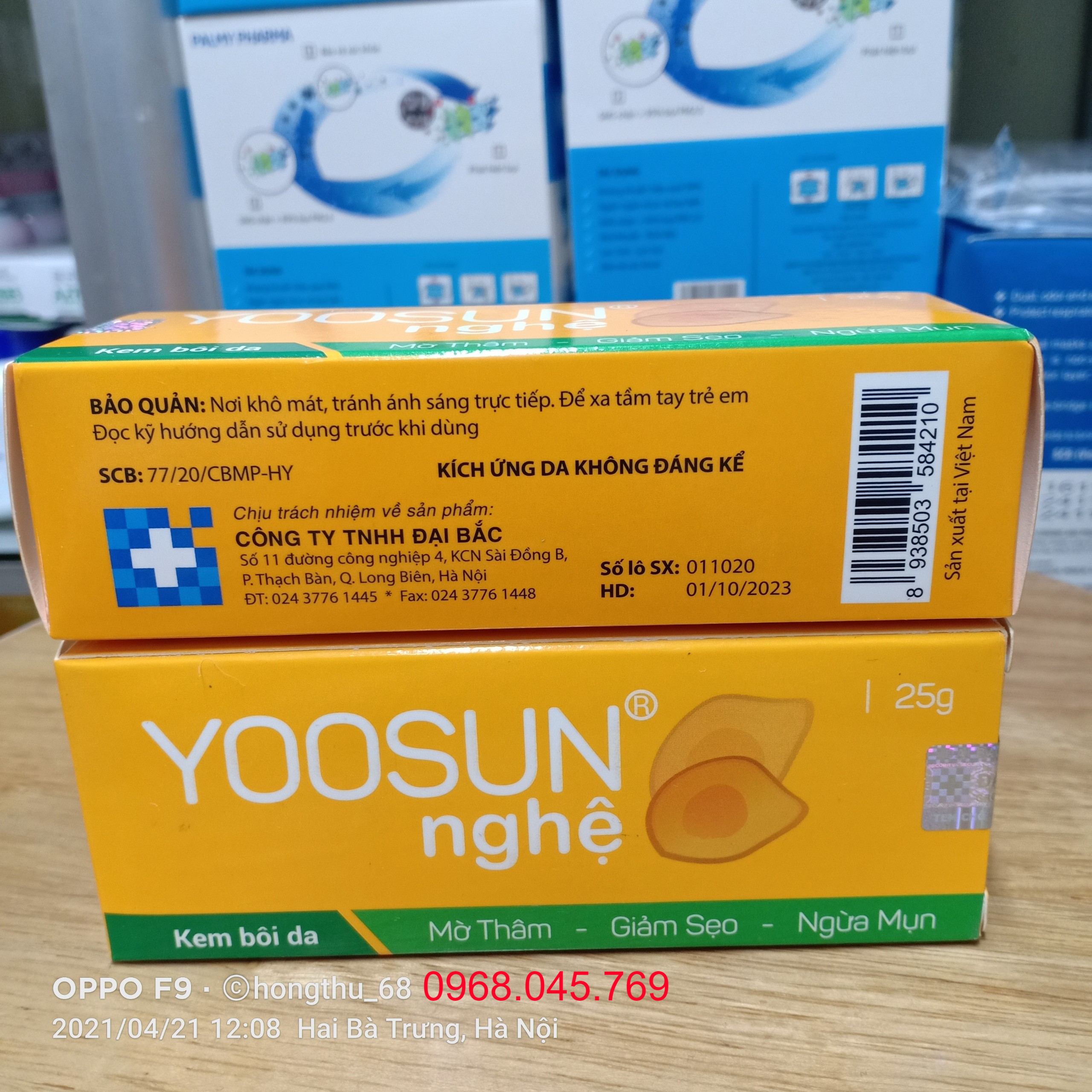 Yoosun kem Nghệ - Tuýp 25g