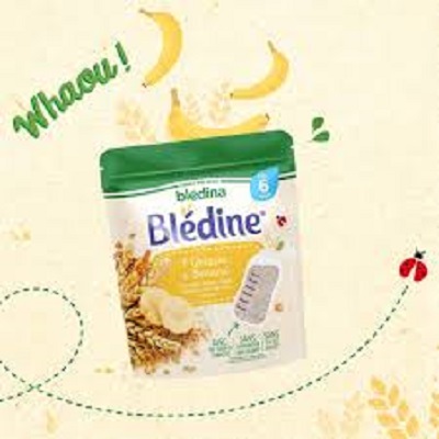 Bột Lắc Sữa Bledine Vị Chuối Dành Cho Bé 6M+ 200g