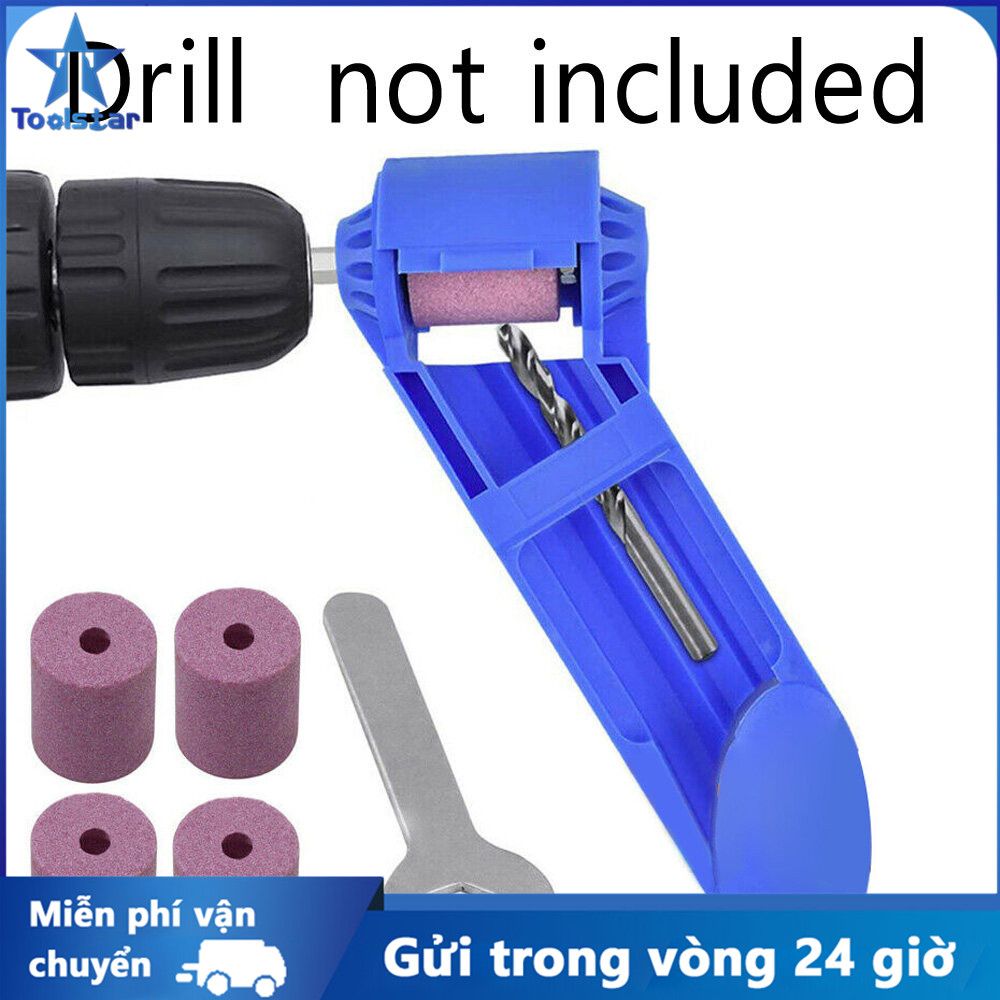 Toolstar Portable Drill Bit Sharpener Sharpening Tool Corundum Resisting Grinding Wheel Grindstone Accessories with Buckle