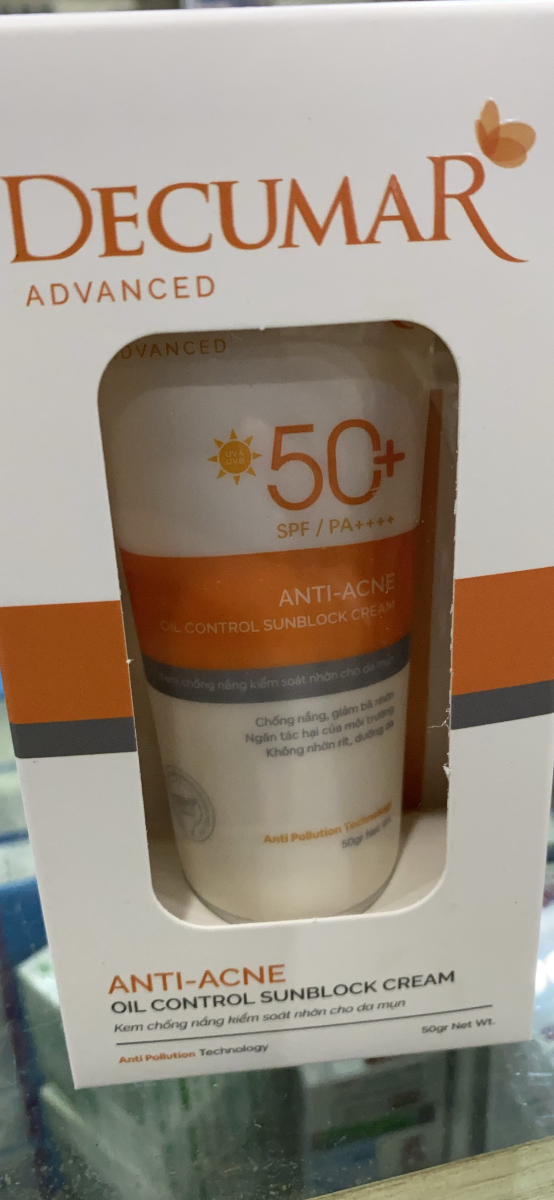 Kem chống nắng Decumar Advanced Sunblock 50g