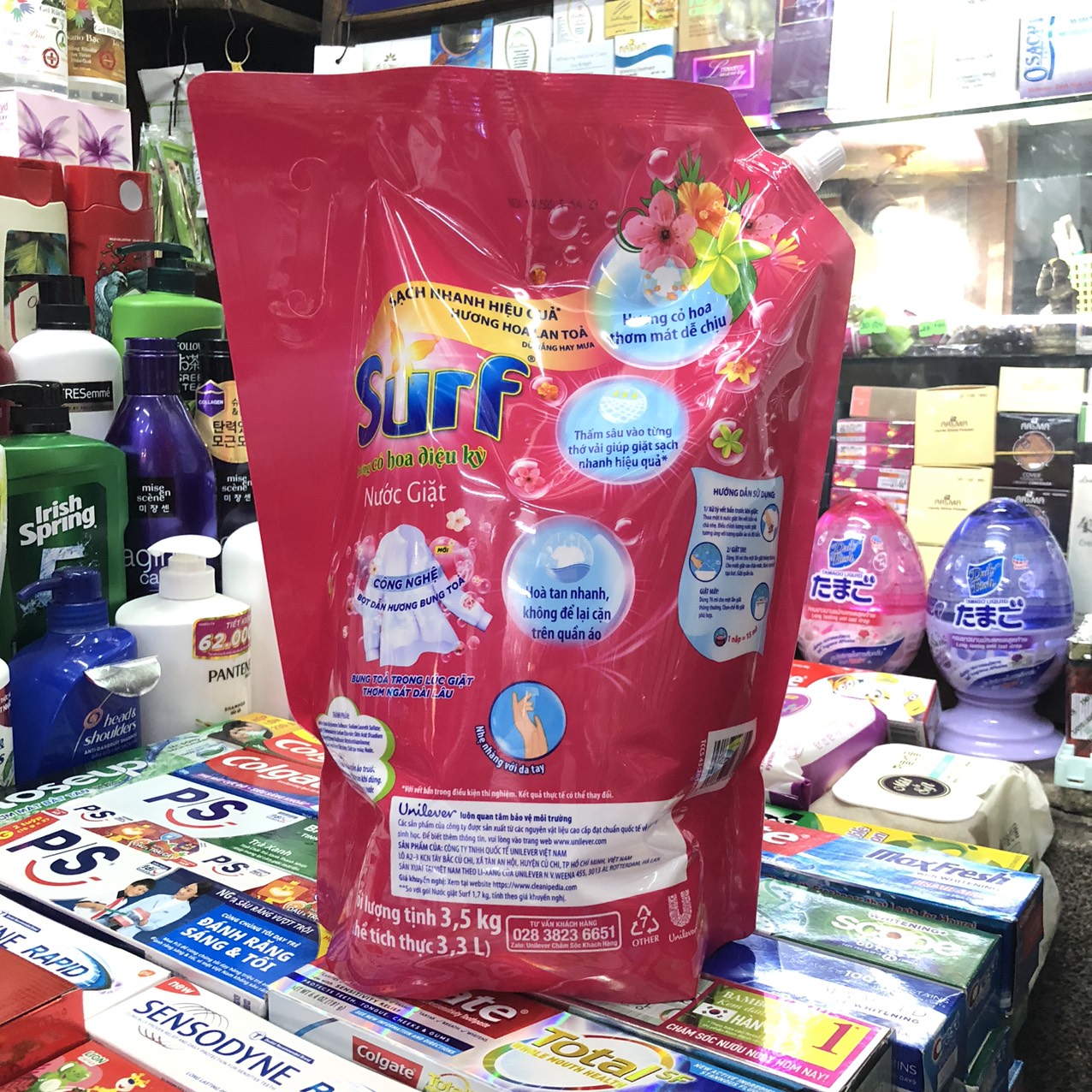 NƯỚC GIẶT SURF HƯƠNG CỎ HOA 3,3KG