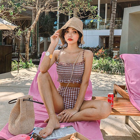 Bikini 2 dây caro