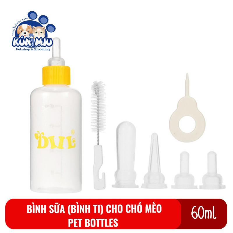 [Hoàn Tiền 10%] Bình sữa cho chó mèo Pet bottles Diil 60 ml Kún Miu - Bình ti cho chó mèo 60ml