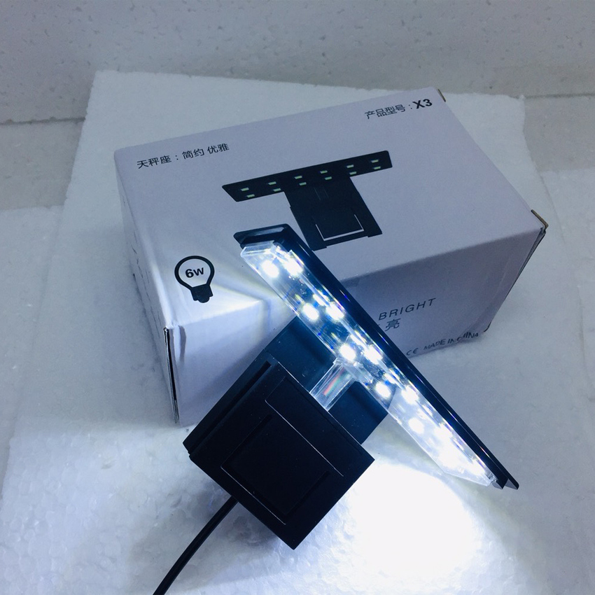 Đèn led kẹp cho bể cá mini thủy sinh -đỏ cá không đỏ nước.