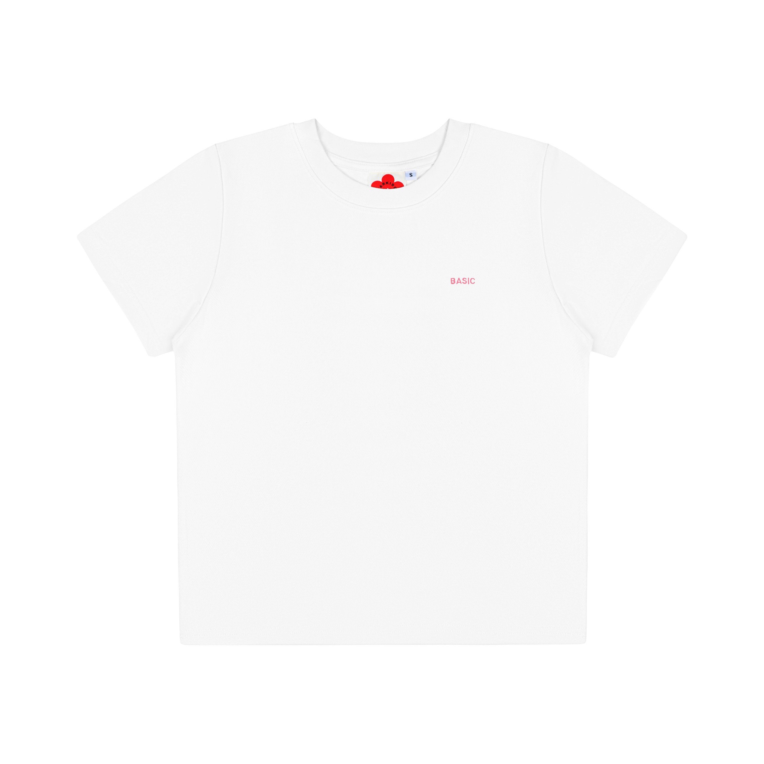 Kido áo thun trơn thêu basic tee