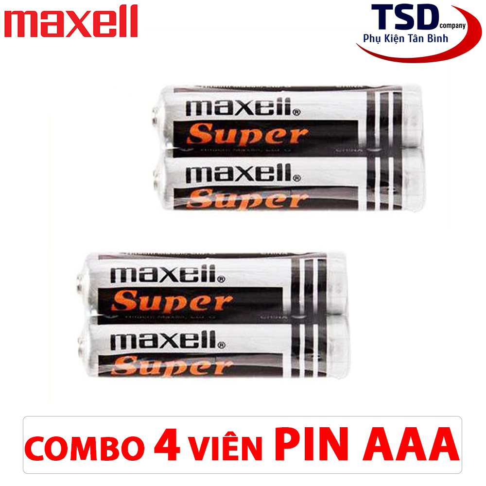 Bộ 4 Viên Pin Maxell AAA Chính Hãng