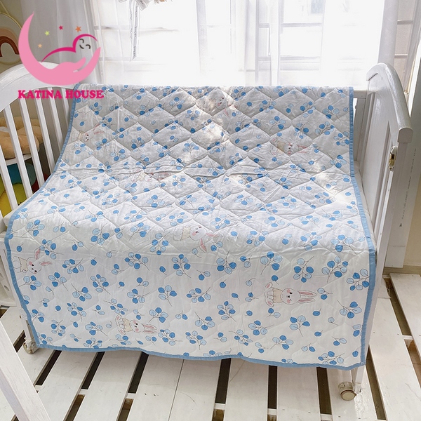 Blanket for baby school 1mx1m5 fabric cool soft cotton, good absorbent, many motifs lovely