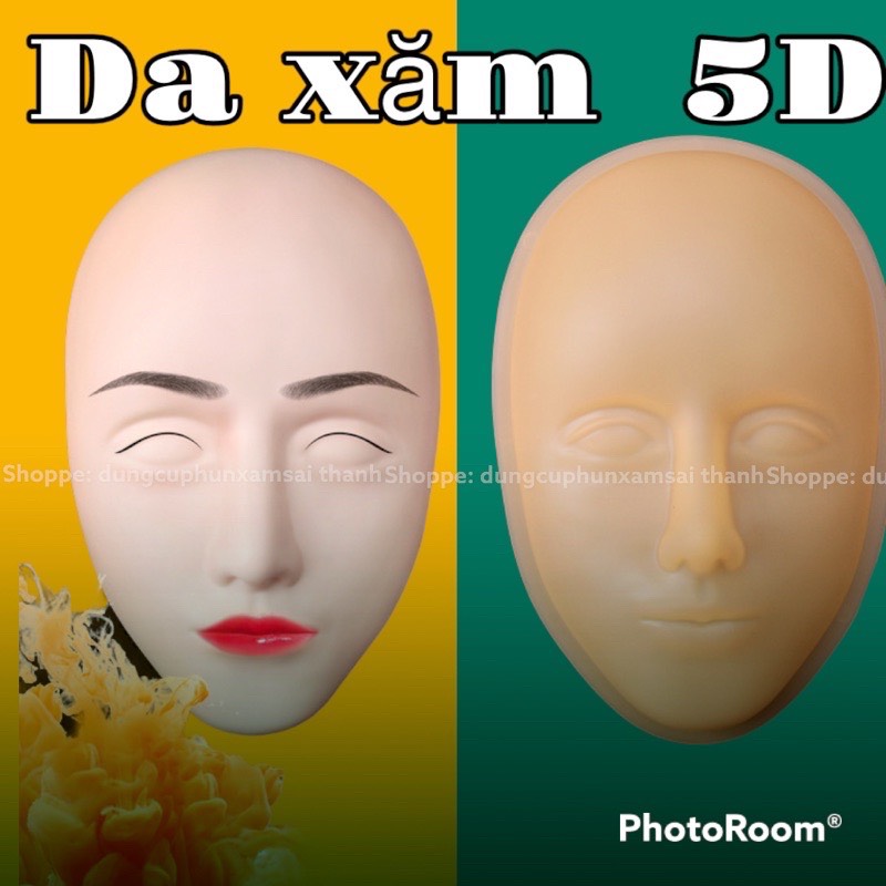 Da 5D khuôn mặt, da mặt 5D tập phun xăm