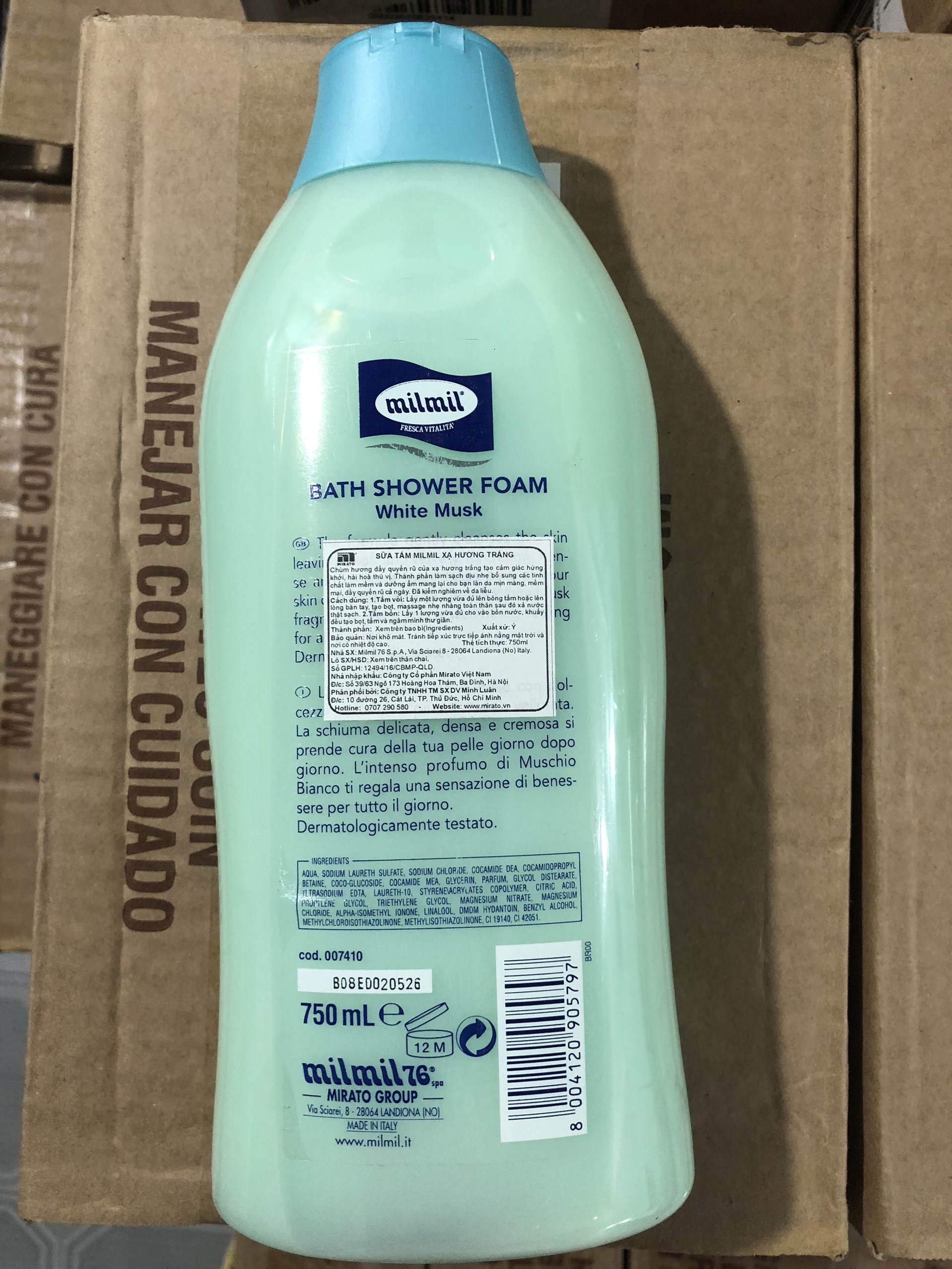 Sữa tắm xạ hương trắng 750 ml
