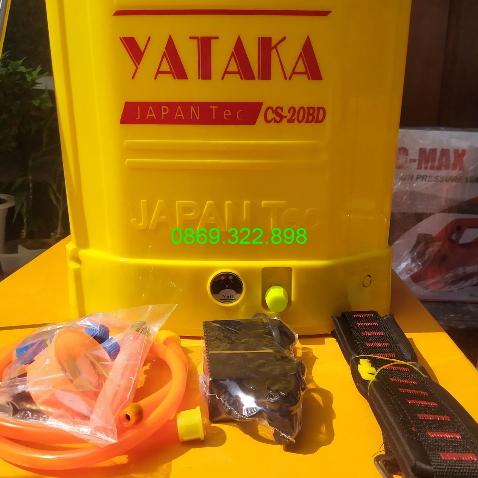 Bình Phun Xịt Điện Yataka CS-20BD Bơm Đôi