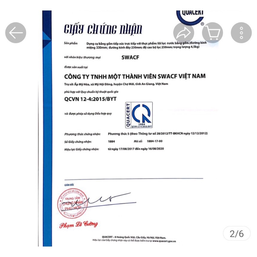 Bình lọc nước swacf 16 lit