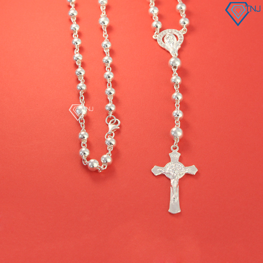 Tràng hạt mân côi bằng bạc DCN0505 - Trang Sức TNJ