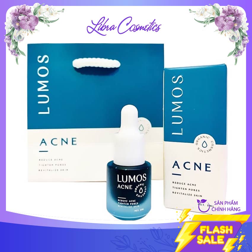 Serum Lumos Acne của Mỹ giảm được tận gốc cả mụn và thâm chính hãng