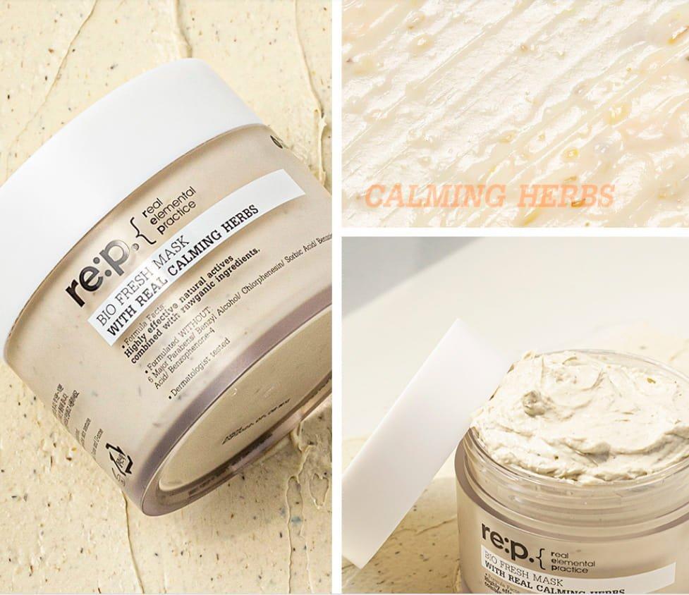 Mặt Nạ Đất Sét Hoa Cúc Re:p Bio Fresh Mask Hỗ Trợ Se Khít Lỗ Chân Lông