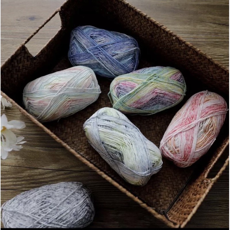 Len Baby Yarn màu loang - Cuộn 40gr