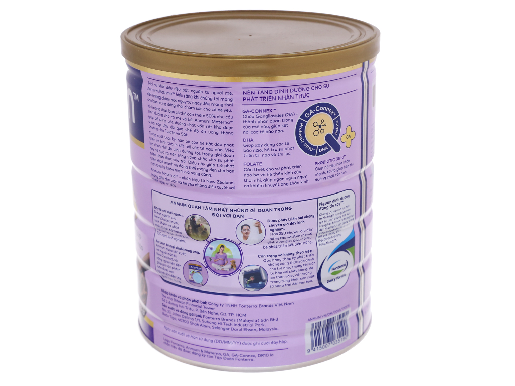 Sữa bột Anmum Materna socola lon 800g