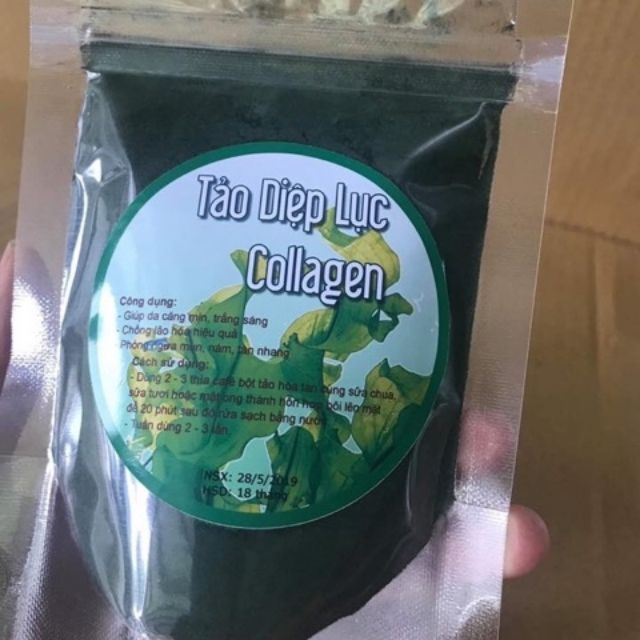 Bột tảo xoắn collagen gói 100g