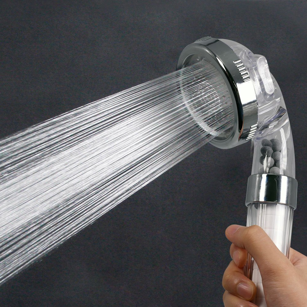 [Free 5 Filter Cores] Shower Filter Booster Water Filter with 3 Water Modes Including Ceramic Filter + Pp Filter to Remove Rust, Impurities, and Dirt