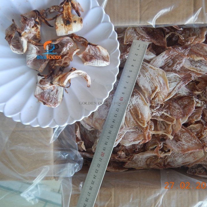 Khô Mực Câu Nhỏ – Size 25/35 Con/250gr/Túi - Thực Phẩm BIỂN VÀNG