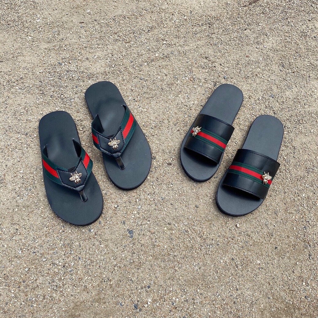 Dép cặp đôi nam nữ Trắng/đen FREESHIP dép nữ quai ngang và dép nam quai kẹp ông dù xanh lá  SANDAL THỜI TRANG