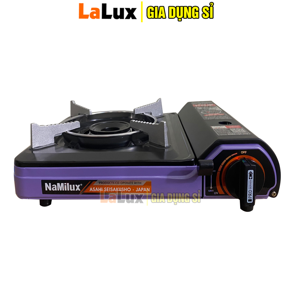 Bếp Gas Mini NAMILUX PL-2021PF Tự Động Ngắt Gas - Bếp Ga Mini Namilux Cao Cấp Chống Nổ 2 Cấp Độ, Bếp Gas Đơn , Bếp Gas Chuyên Dụng Sư Dung Lon Gás Mini , Chất Lượng Đạt Tiêu Chuẩn Nhật Bản LALUX