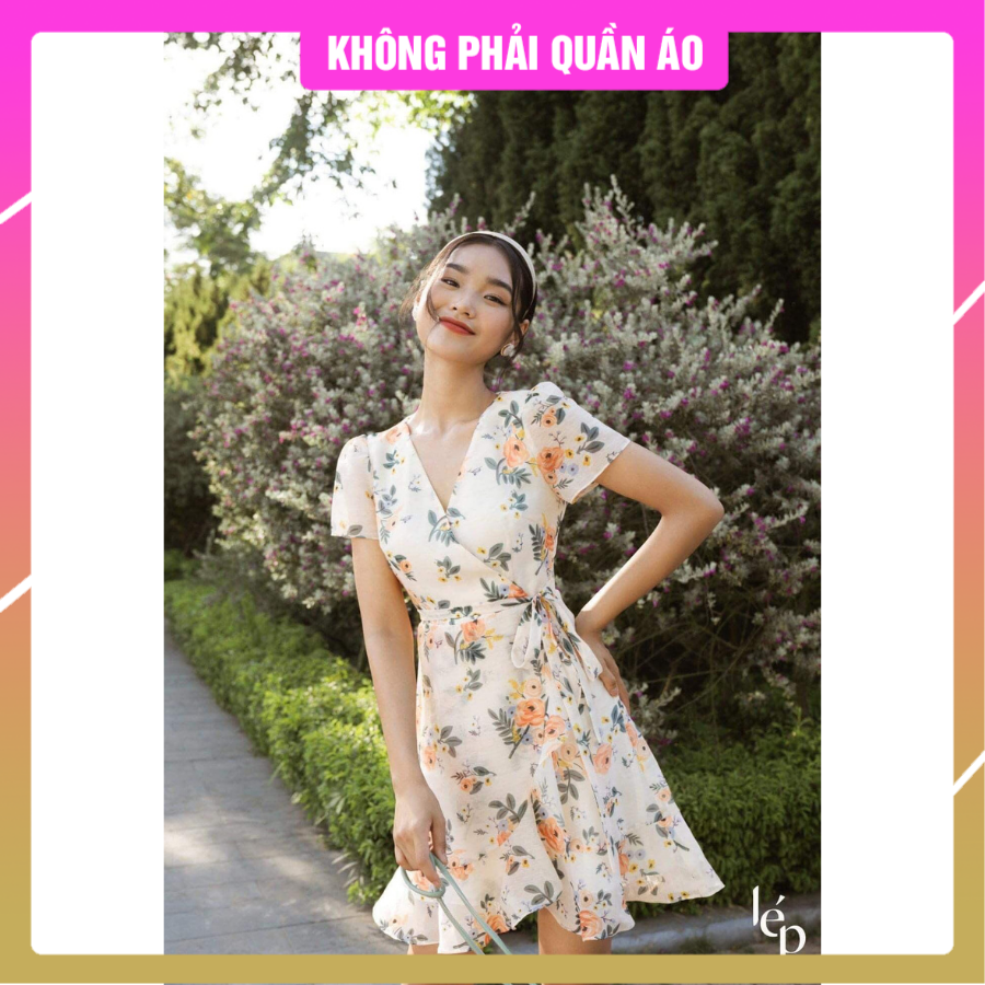 V072_rập giấy đầm nữ