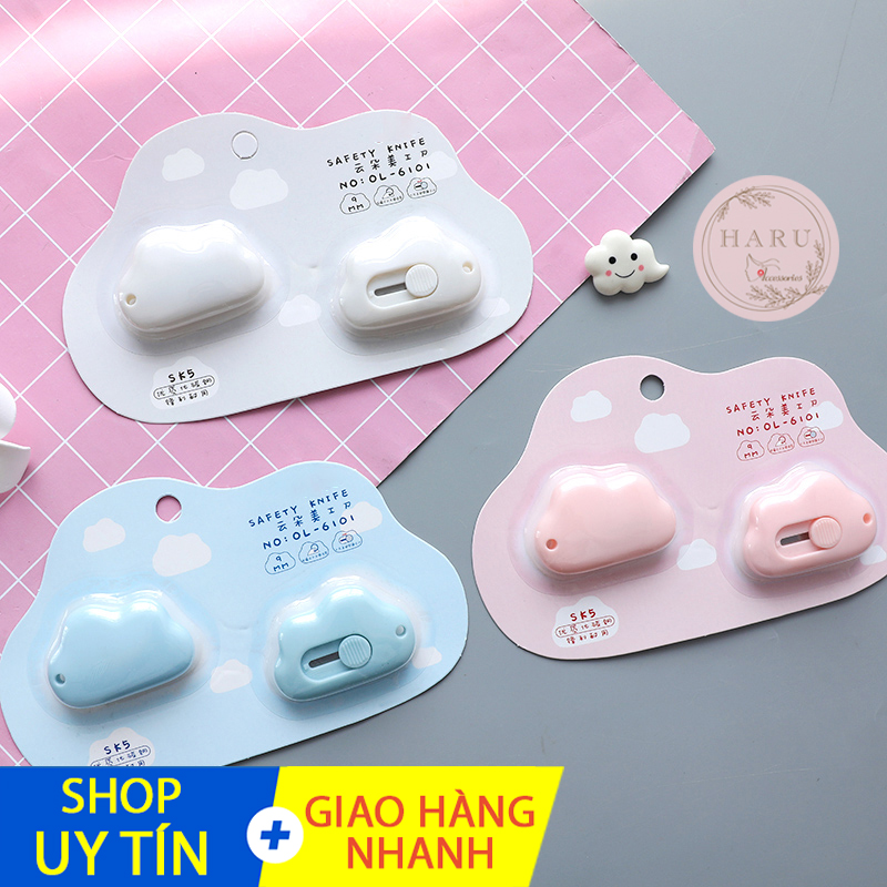 Dao dọc giấy mini hình đám mây cute Haru