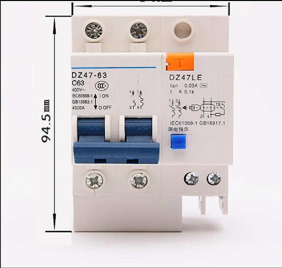 Aptomat chống giật 2P dòng điện 63A