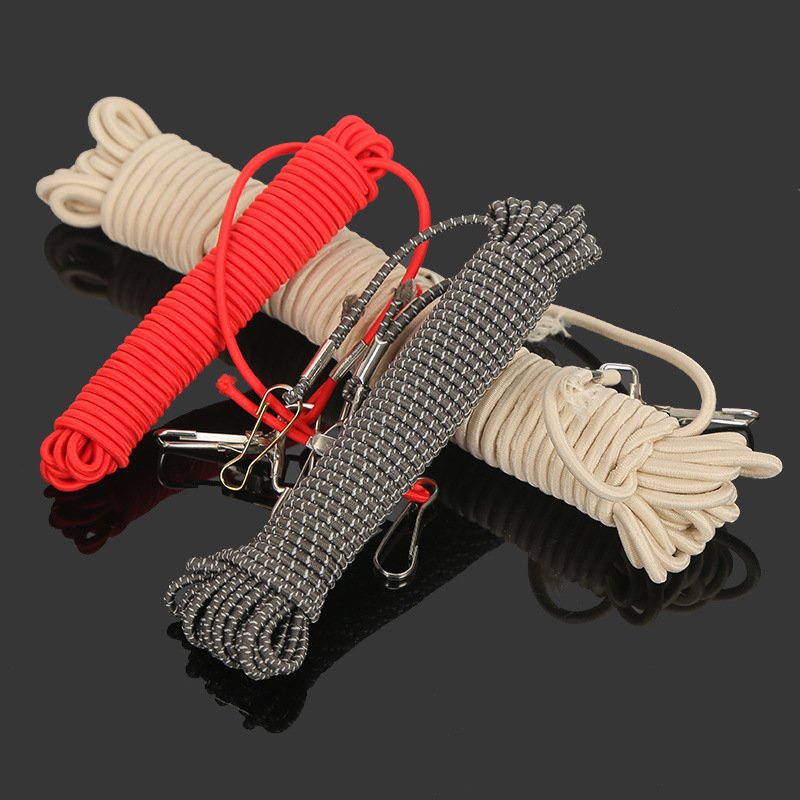 Dây bảo hiểm câu cá bện dù khoá 2 đầu chắc chắn nhiều màu - bảo hiểm thừng