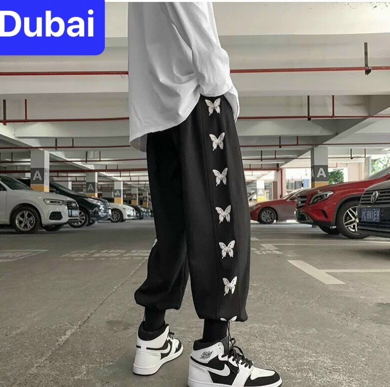QUẦN JOGGER THỂ THAO HIPHOP NAM NỮ UNISEX BẦY BƯỚM CHẤT NỈ DÀY DA CÁ CAO CẤP - DUBAI FASHION