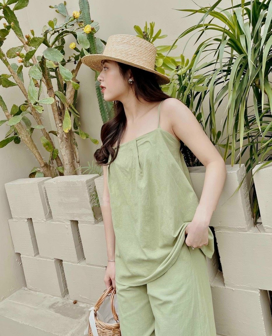 [ SIÊU HOT] Sét Bộ Nữ, Sét Áo Hai Dây Mix Quần Đẹp Chất Đũi Lụa Mềm Siêu Mát TP