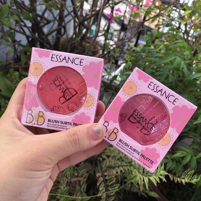 [HCM]Phấn Má Hồng Essance 2 tầng tặng cọ