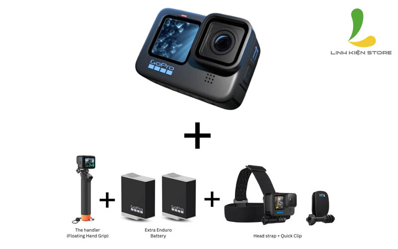 Camera hành trình Gopro Hero 11 Special Bundle  / Hero 11 Black - Máy quay hành động video chất lượng 5.3K,  công nghệ chống rung HyperSmooth 5.0 cực đỉnh