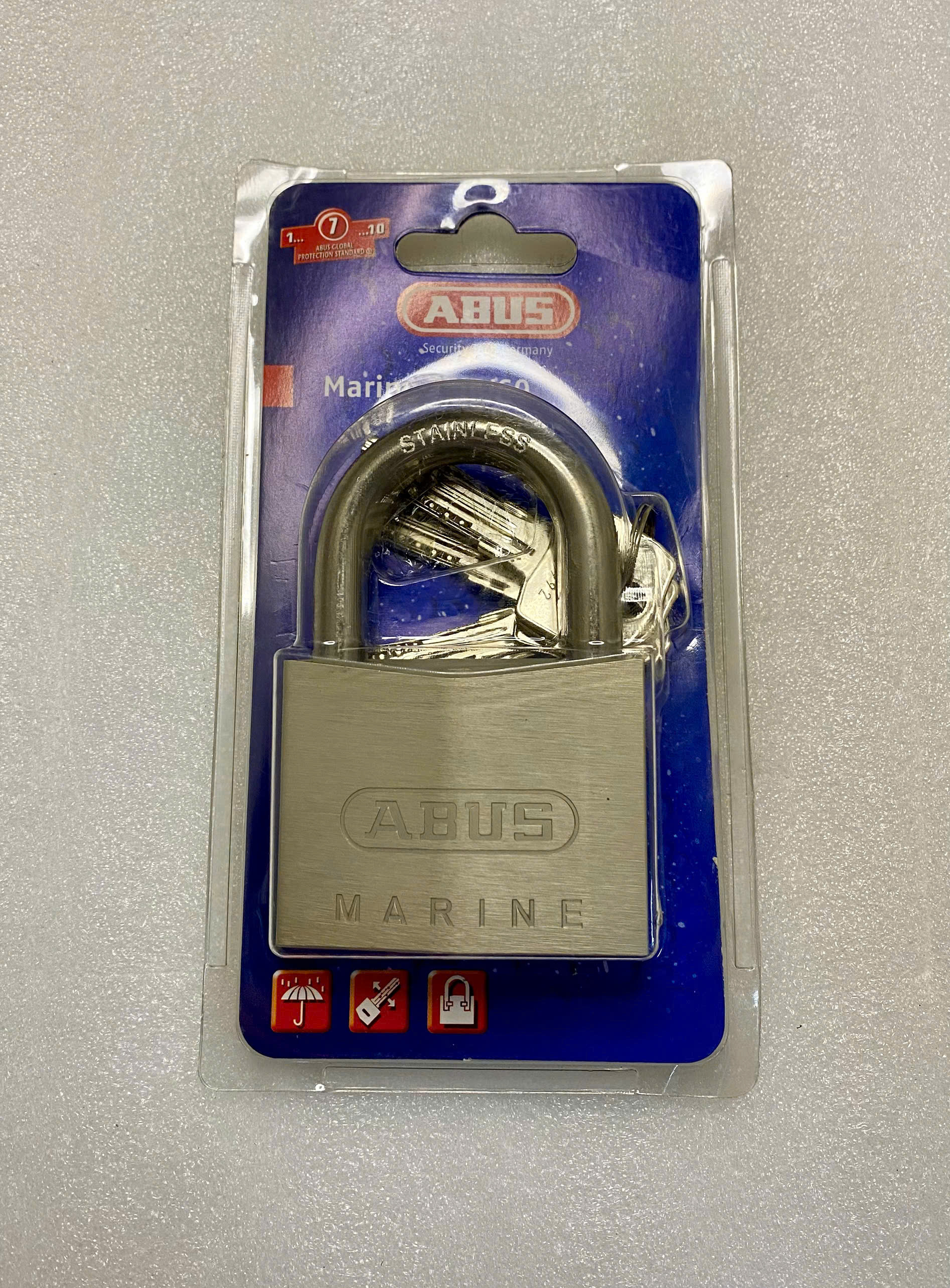 [HCM]ABUS 75IB/60 KHOÁ ABUS MARINE 75IB/60MM GIỮ CHÌA CHỐNG NƯỚC CAO CẤP KHOÁ ĐỨC CHIU MƯA NẮNG BỀN CHẮC