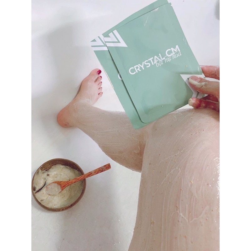 Tắm Trắng siêu trắng Crystal Chu Hằng ( sử dụng cho 1 lần tắm)