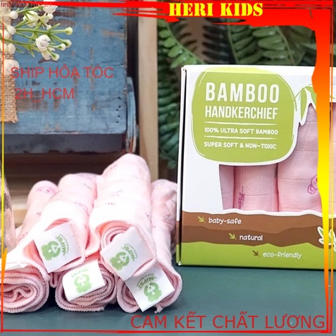 KHĂN SỮA MIPBI 3 LỚP 100% SỢI TRE SIÊU MỀM