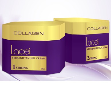 Thuốc duỗi tóc Collagen Lacei cao cấp siêu bóng mềm 500mlx2