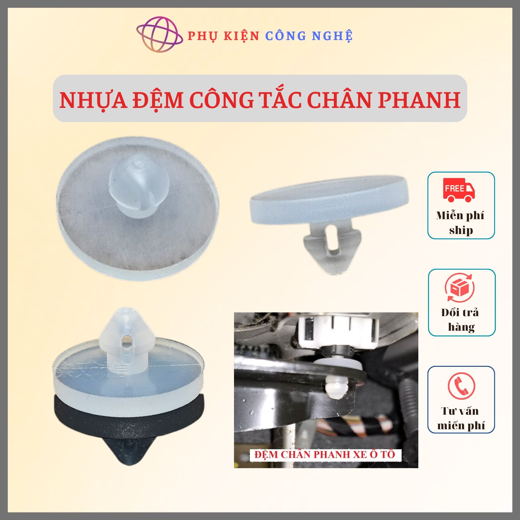 Nhựa đệm công tắc chân phanh