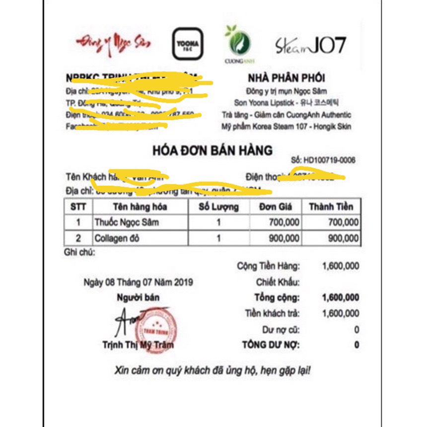 Mặt nạ gói Ngọc Sâm - Ngừa Mụn Trắng Da